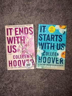 It Ends With Us & It Starts With Us — Colleen Hoover (Two Paperback Books)